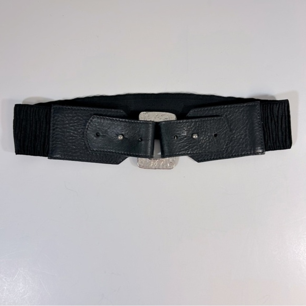 Leatherock Black and‎ Silver Belt